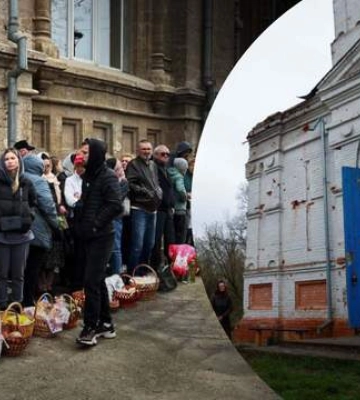 З раннього ранку кілометрові черги біля храмів: як люди святять паски у Києві та інших містах