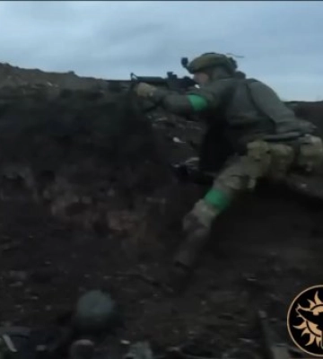 Закарпатський батальйон “Сонечко” штурмує ворожі окопи в Бахмуті (відео)