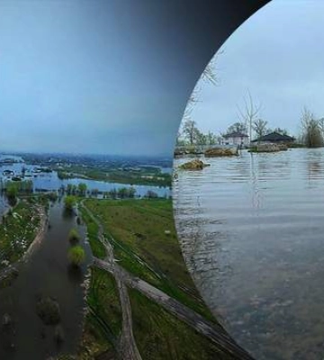 Велика вода на Київщині: ДСНС показала підтоплення з висоти пташиного польоту