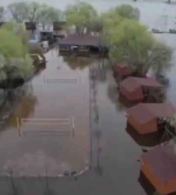 В Киеве затопило парк &quot;Муромец&quot;: видео и фото