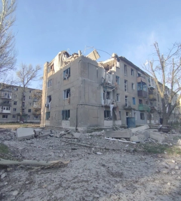 За 16 квітня армія РФ обстріляла 10 населених пунктів Донеччини