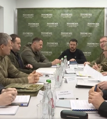 Зеленський провів у Полтаві нараду з безпеки