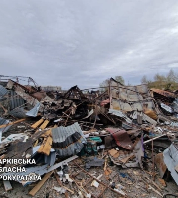 Російський авіаудар по Вовчанську на 90% знищив місцевий ринок
