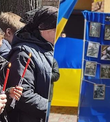 У Дмитрівці попрощались із загиблим під час теракту в Оленівці азовцем 