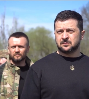 Володимир Зеленський приїхав на кордон Волині з Білоруссю. Відео