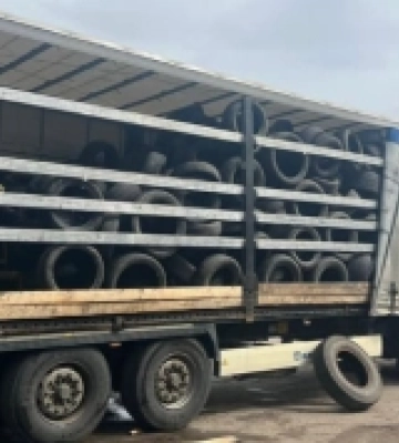 З Рівного до Києва відправили першу фуру відпрацьованої автогуми на утилізацію