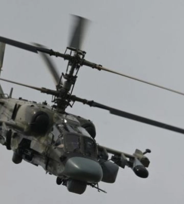 Под Мелитополем самоликвидировался вражеский вертолет К-52