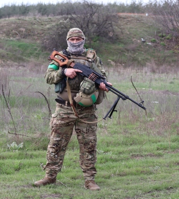 «Поголюся після Перемоги», – кулеметник з волинської тероборони на псевдо Борода