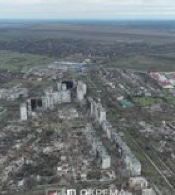 Зруйнований Бахмут — панораму залишків міста показали ЗСУ