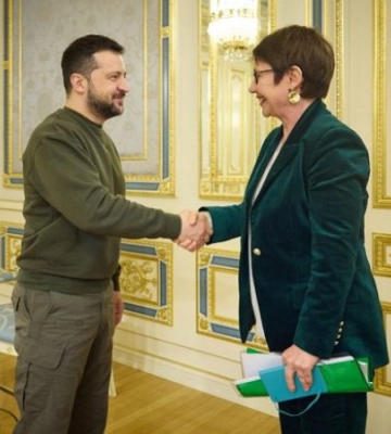 Володимир Зеленський зустрівся у Києві з головою ЄБРР