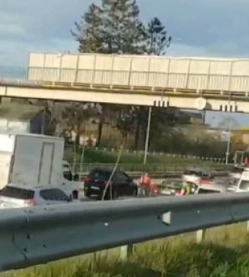 На трасі «Київ—Чоп» чималий затор через аварію в Бабині