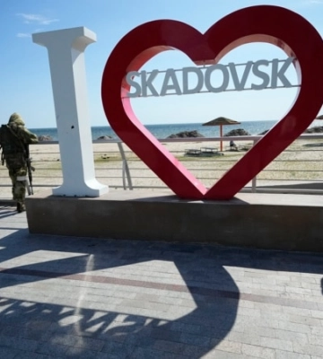 В Скадовск прибыло подразделение осужденных оккупантов