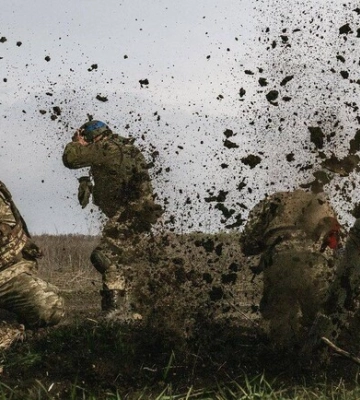 Карта бойових дій в Україні 22 квітня