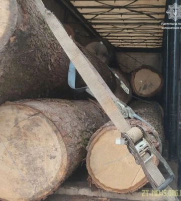 На Житомирщині зупинили дві автівки, які перевозили лісопродукцію з порушеннями вимог