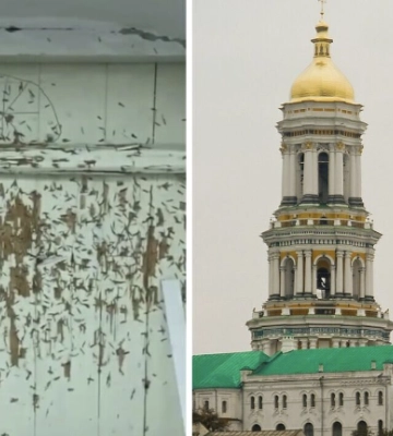 Стало известно, как охрана УПЦ МП использовала старинную дверь в Киево-Печерской лавре