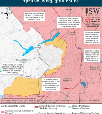 Ворог не в змозі оточити Бахмут — ISW