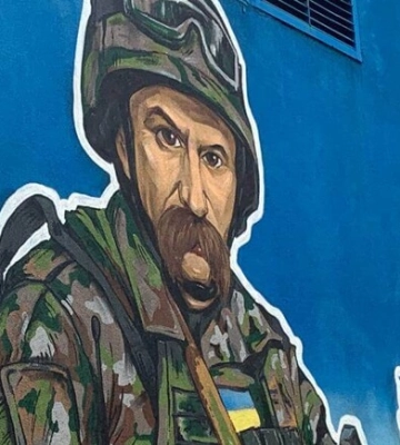 У Дніпрі з&#039;явився 50-метровий патріотичний мурал 