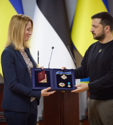 Зеленський у Житомирі нагородив орденом прем’єрку Естонії