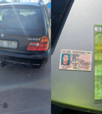 На Рівненщині патрульні зупинили водія BMW з підробленими документами