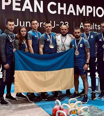 Гирьовики з Полтавщини завоювали 33 нагороди на чемпіонаті Європи