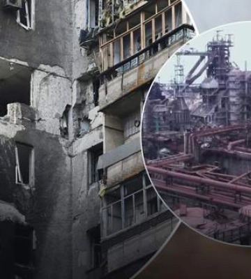 Обожженные и разрушенные здания: оккупанты показали, как сегодня выглядит &quot;Азовсталь&quot;