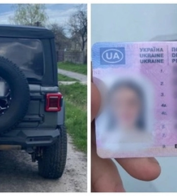 Ганяла на «джипі»: під Луцьком зловили 22-річну водійку з «лівим» посвідченням 