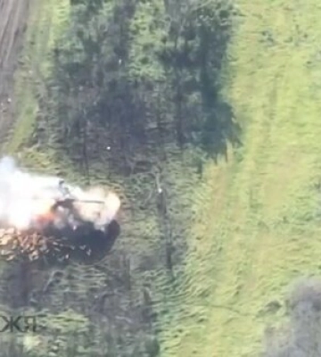 Уничтожение российской САУ в Запорожской области. ВИДЕО