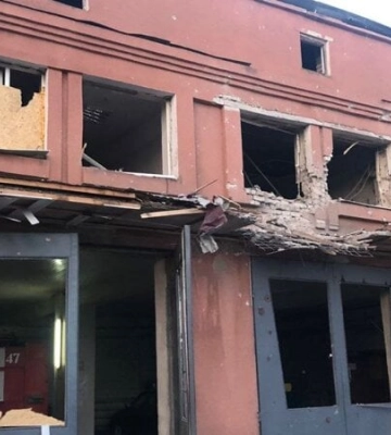 Росіяни двічі за день обстріляли пожежну частину на Харківщині