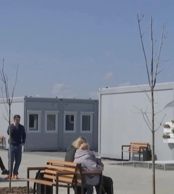 На Буковине открыли первый модульный городок для внутренних переселенцев