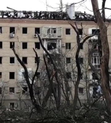 Ракетний удар по Миколаєву: Зеленський показав наслідки (відео)