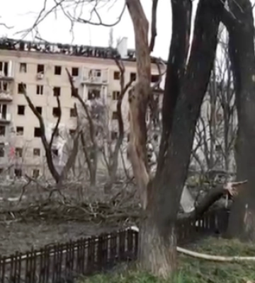Зеленський показав відео з обстріляного Миколаєва: Мета росіян — знищення українців та українського