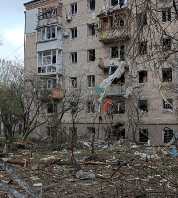 Зеленський показав наслідки нічного ракетного обстрілу Миколаєва