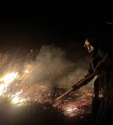 За минулу добу рятувальники ліквідували загоряння сухої рослинності в трьох районах Сумщини
