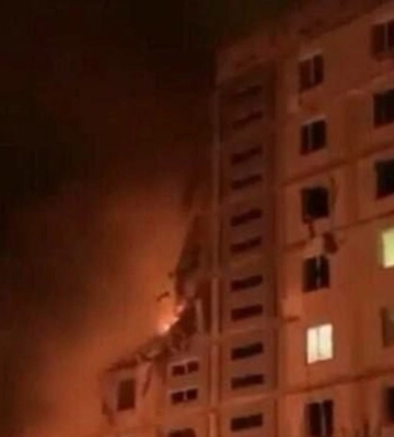 В Умані ворожа ракета влучила у багатоповерхівку