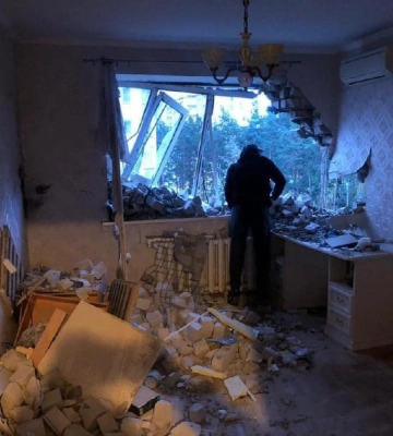 У Київській області уламки ракети впали на будинок, поранено дитину