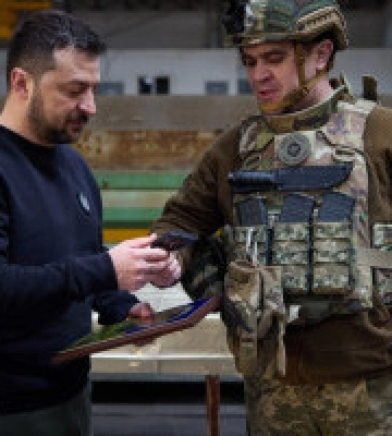 Президент Зеленський відвідав передові позиції ЗСУ