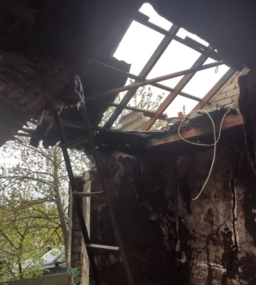 Наслідки ракетного удару окупантів по житловому будинку у Дніпрі (Фото)