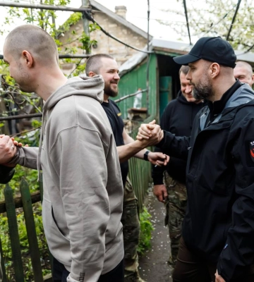 Синегубов показал позиции харьковской 92 ОМБр на Донбассе 