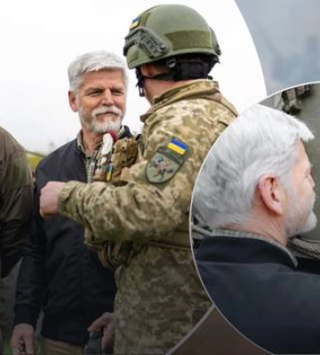 &quot;Росія, йди додому&quot;: президент Чехії на техніці підрозділу ЗСУ залишив послання окупантам