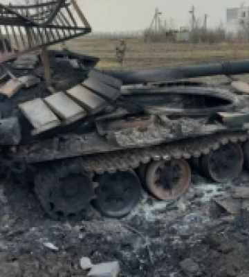 Волинські тероборонівці на Донеччині знищили російський танк