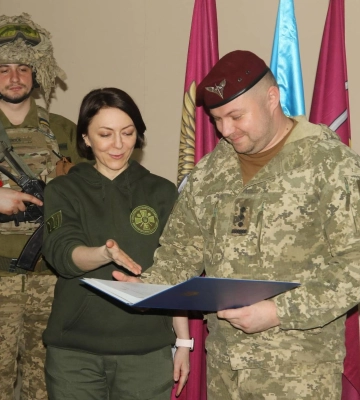 Житомирские десантники получили от президента письмо с благодарностью