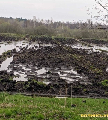 Замість поля – болото: на Волині повінь скоригувала плани аграріїв