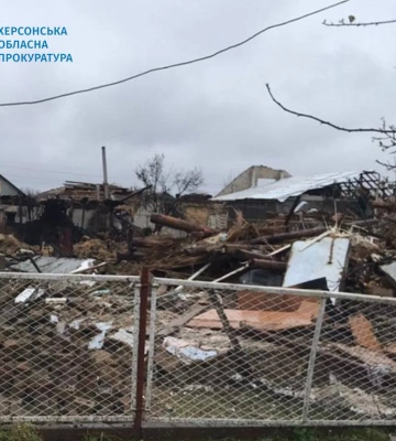 Окупанти випустили 163 снаряди по Херсонщині: одна людина загинула