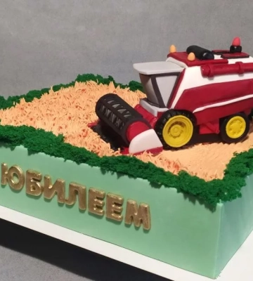 Пшениця та комбайн: кондитер із Дніпра приготував новий торт
