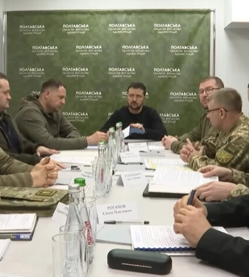 Володимир Зеленський приїхав на Полтавщину (відео)