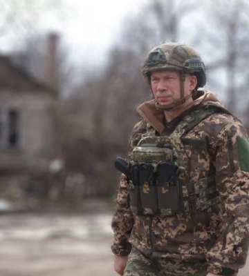Сирський відвідав позиції ЗСУ на Бахмутському напрямку