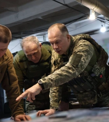 На Бахмутському напрямку Сирський  ухвалив з командирами низку необхідних рішень