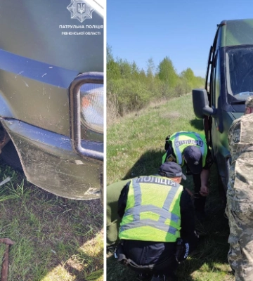 Сарненські патрульні допомогли водію, у якого пружина заблокувала колесо автівки