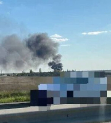 На базі російських прикордонників поблизу Сімферополя в окупованому Криму стався вибух. ФОТО