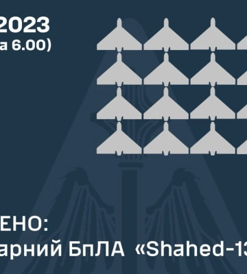 Ночью над Украиной сбили 21 «Шахед», но есть попадания